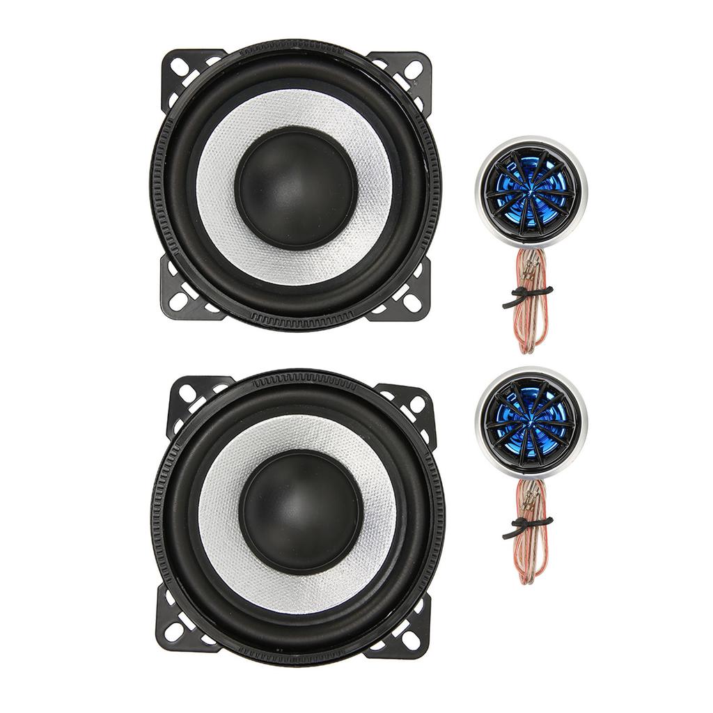 4Pcs Coaxial Car Loudspeaker 120W 4inch Car Tweeter Subwoofer Loudspeaker for Car Truck Stereo Sound System