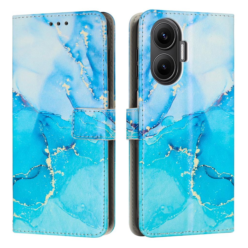 Dla Xiaomi Poco F7 5G/Xiaomi Redmi Turbo 4 Pro 5G Etui z podstawką Wzór marmuru Skórzane PU Portfel Pokrowiec na telefon