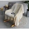 Bohemian Chenille Plaids Blanket  Colorful Sofa Decorative Throws On Sofa/Bed Large Cobertor Blanket With Tassel