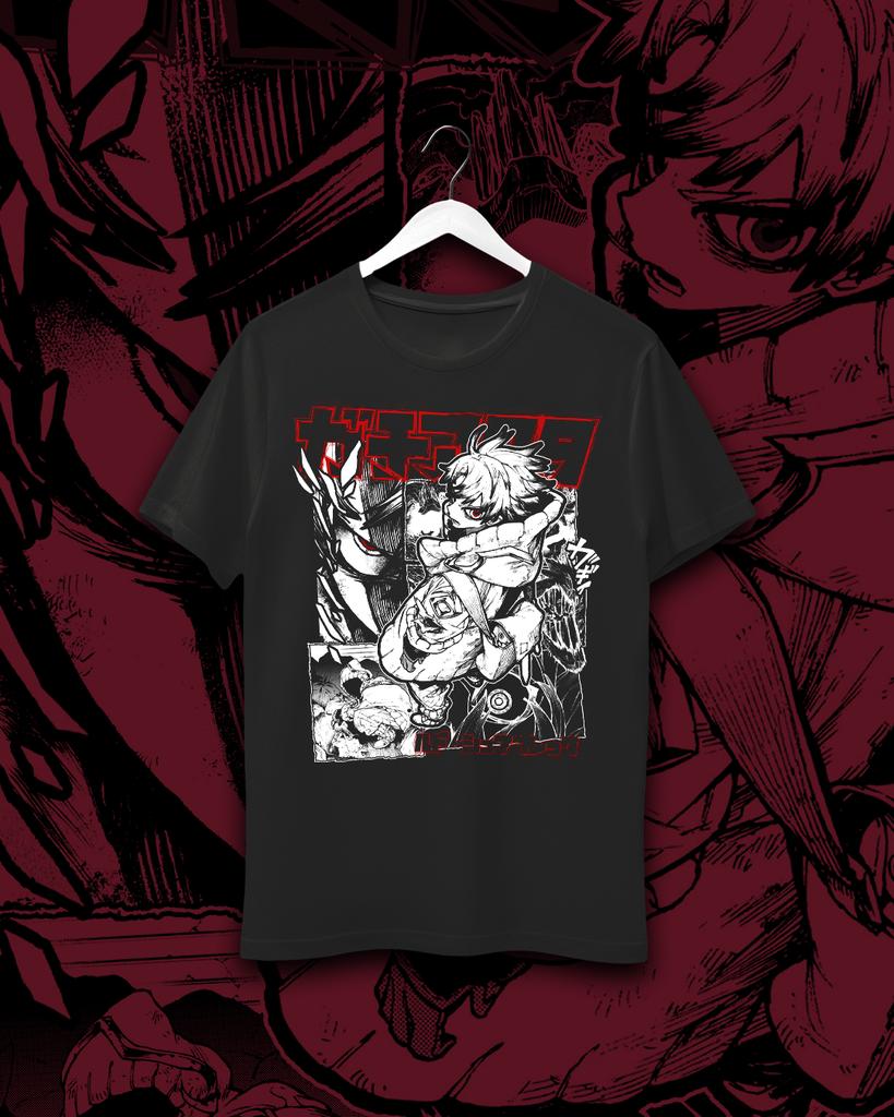Y2k Cotton Short Sleeve Anime Manga Tee Harajuku Streetwear Gachiakuta Rudo T Shirts Men Oversized Hip Hop Female Male Clothing