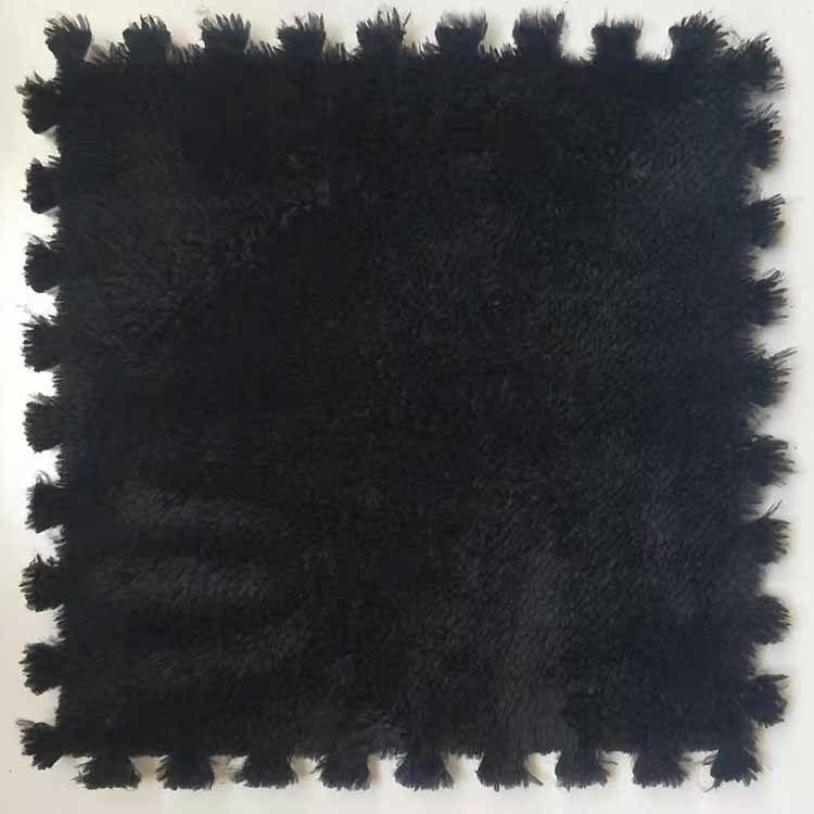 

Килимок-головоломка для спальні з товстого оксамитового пінопласту - повна приліжкова та еркерна кришка 30x30cm чорний