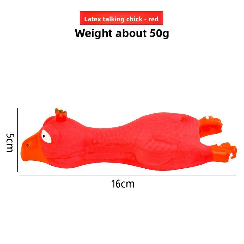 Pet Toys Made of Natural Latex, Releasing The "chick Copulation" Sound, Highly Durable and Easy To Chew Latex Toys for Chickens and Dogs.