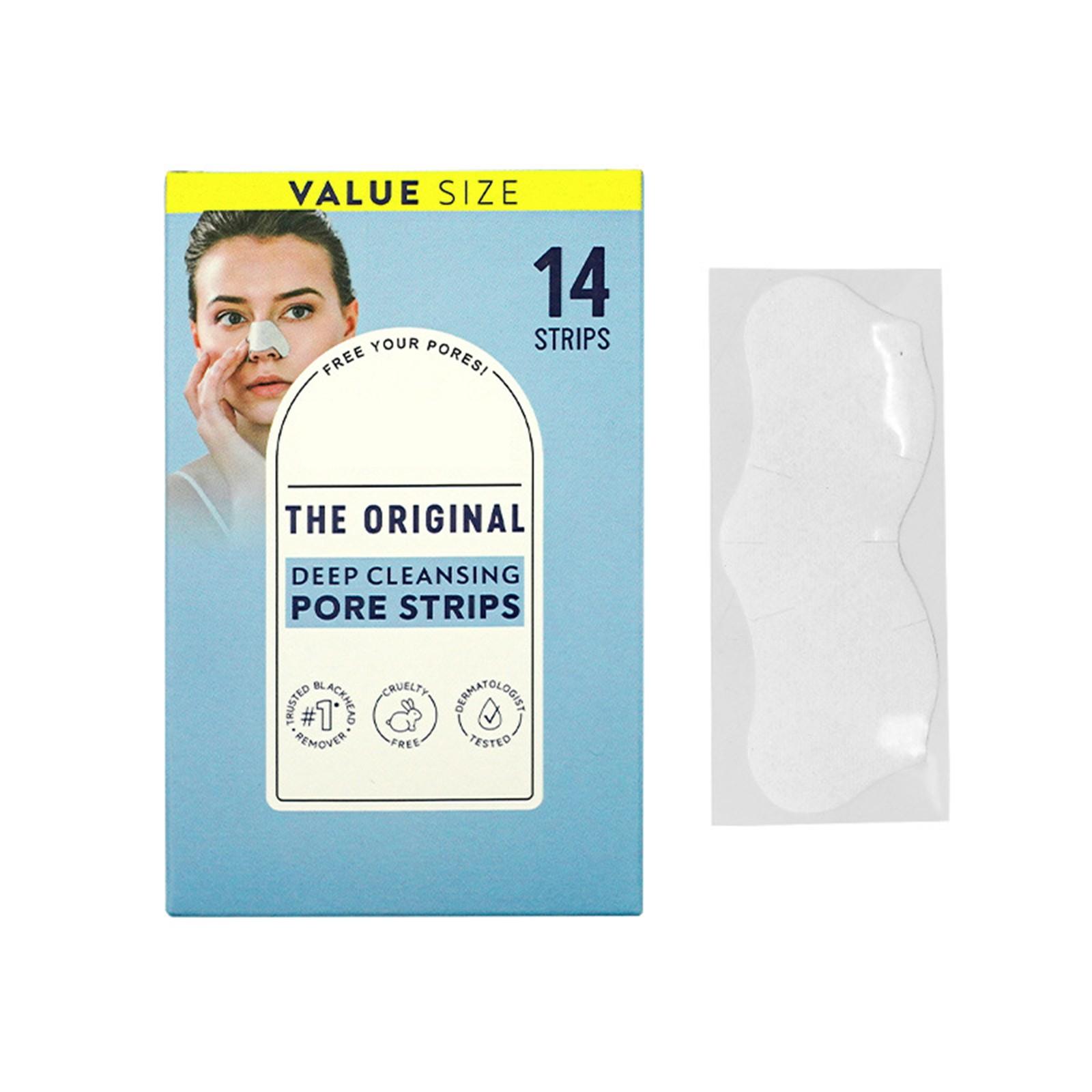

Black Head Removing Strip Cleaning Nose Strip Can Instantly Nose Patch Tear Off Facial Mask Black Nose Patch 14 Pieces 5ml белый