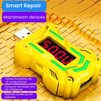 USB detektor napětí a proudu pro nabíjení, optimalizátor baterie pro více zařízení, s monitorováním napětí v reálném čase k řešení zpoždění a prodloužení životnosti baterie