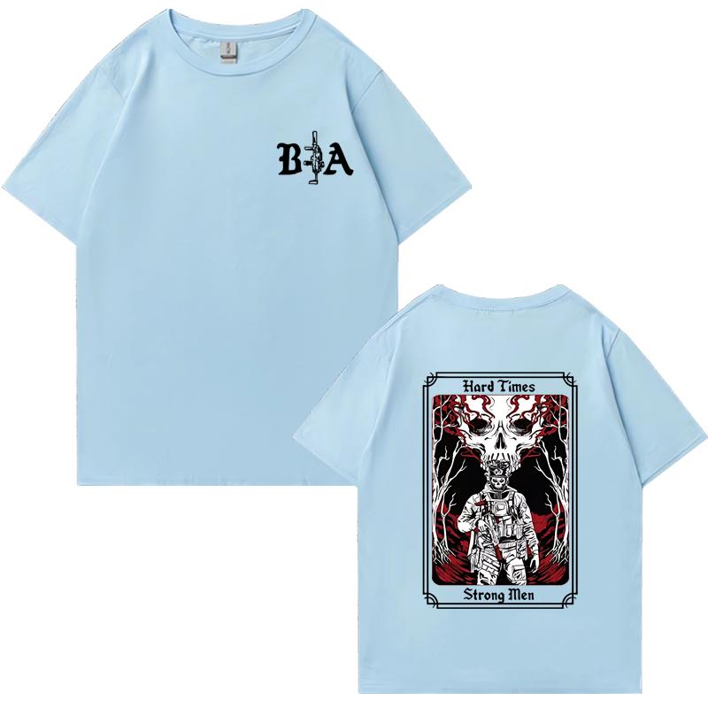 Hard Times 2025 Brothers In Arms Graphic Tee shirt Men Women vintage Oversized short sleeve t-shirts Unisex 100% Cotton T shirt