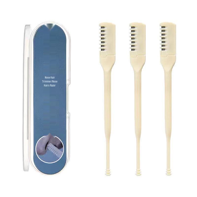 Men's Double-Sided Manual Nose Hair Trimmer - Safe, Easy-to-Clean Nose Hair Razor