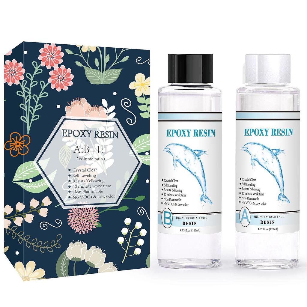 Gereedschapskist met DIY Hoge Transparantie Vergeling Bestendig AB Epoxylijm in Kleurdoos - Gratis Verzending