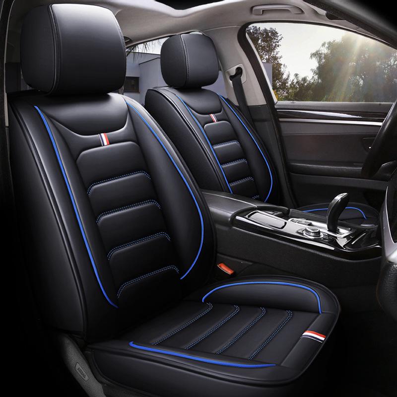 Universal Leather Car Seat Covers – Full Coverage, All-Season Cushions