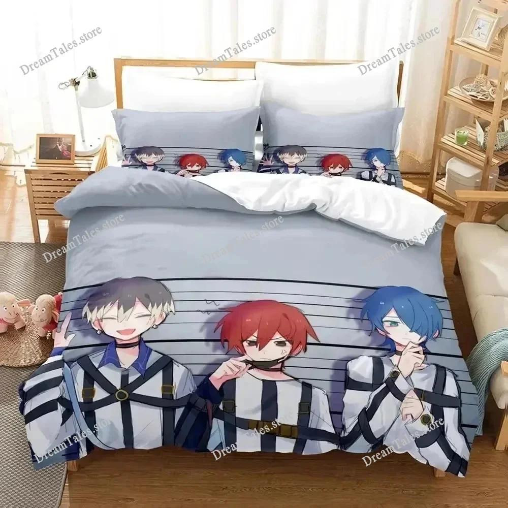 MILGRAM Luxury Bedding Set Japan Anime Cartoon Duvet Cover Set Comforter Bedspread Linen Twin Single Size Printed Home Textile