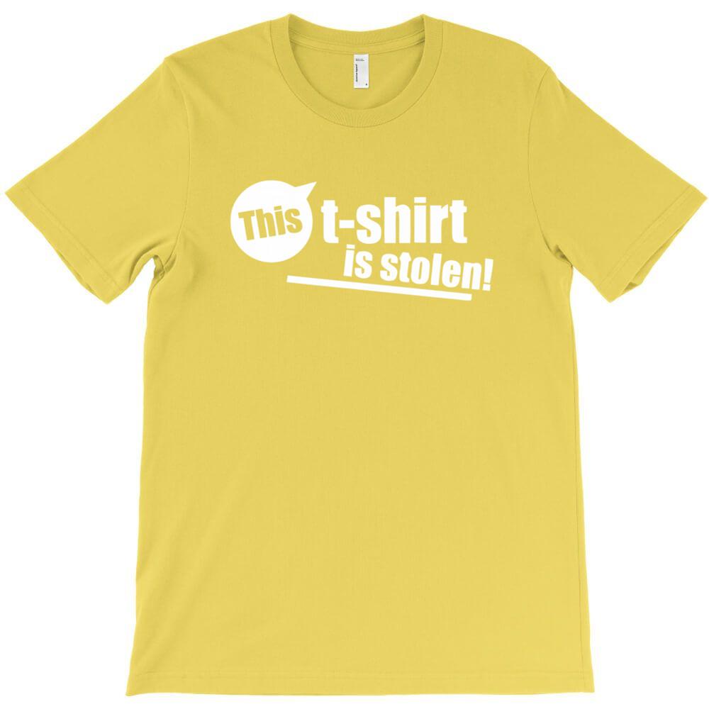 This T Shirt Is Stolen Funny T Shirt Printed T Shirts Men Round Neck Short Sleeved