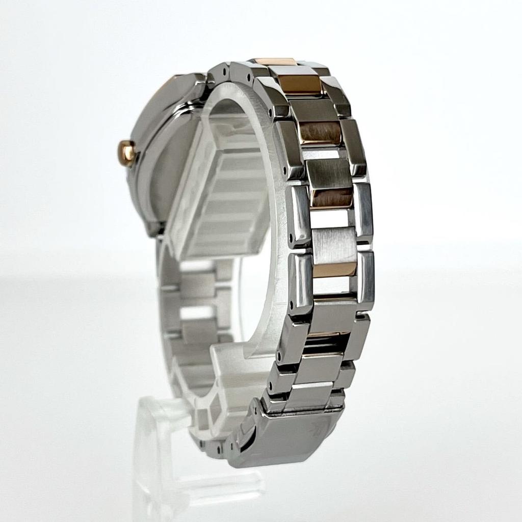 Polished Seiko Lukia Excellent Pink Silver Gold s2384 [Working Condition] Ladies' Watch, Radio-Controlled Solar, Condition, Dial