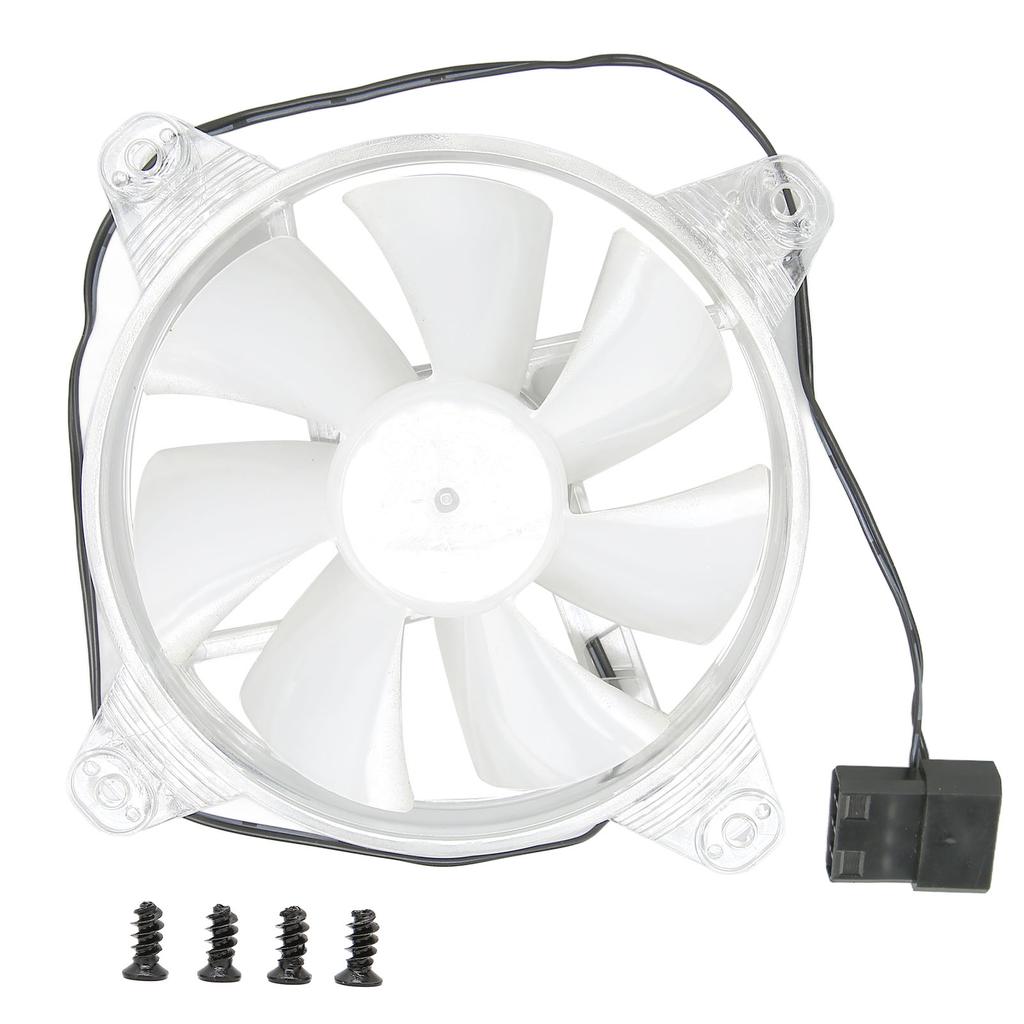 RGB Case Fan Good Heat Dissipation Low Noise Simple Installation LED 120mm 7 Blades Chassis Cooling