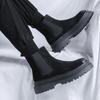 British Style High Top Fashion British Boots MenBrown Boots Outdoor Comfort Chelsea Waterproof Anti Slip Men Shoes Short