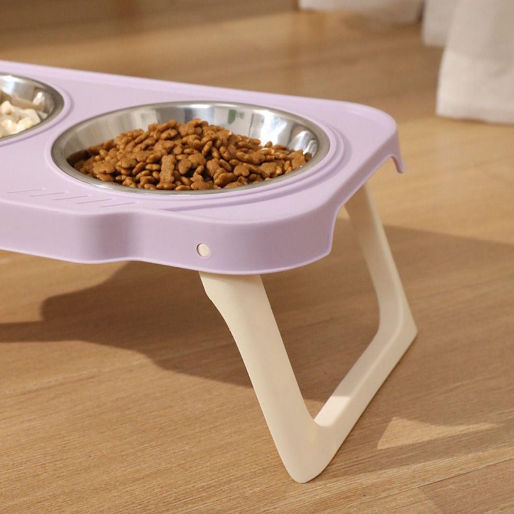 Anti-flip Pet High Footed Bowl Non-Slip Elevated Pet Feeder Bowl  Pet Supplies