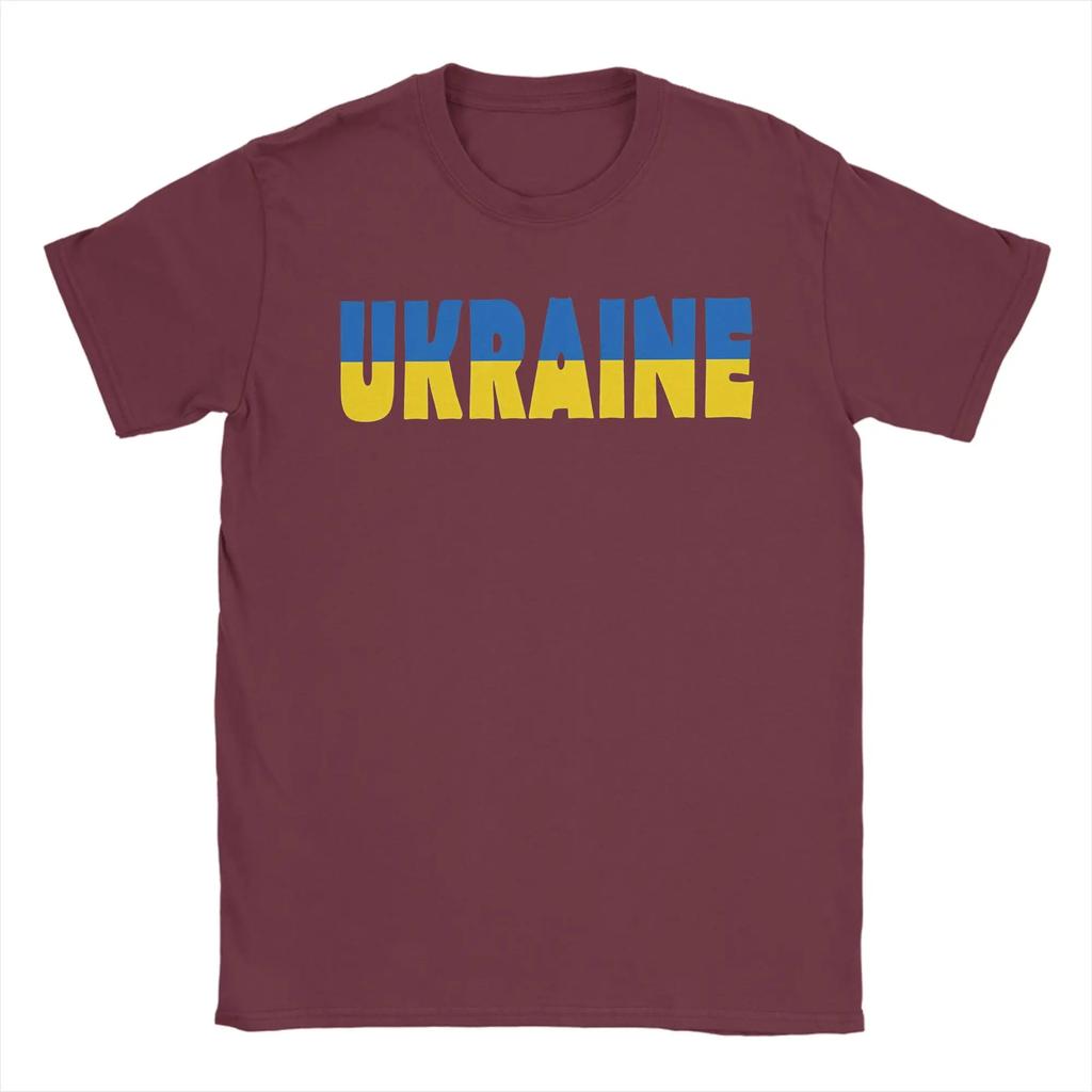 Ukraine Unisex T Shirts Casual Tee Shirt Short Sleeve Round Neck Tshirt Cotton Graphic Clothes