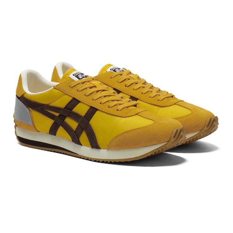 ONITSUKA TIGER California 78 Vin Comfortable Low-Top Lifestyle Sneakers Unisex Sneakers Yellow Brown 1183C401-750