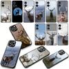 Deer Hunting Phone Cover Case for Apple iPhone 16 15 14 Plus 13 12 Mini 17 Pro Max + 16E Air 16+ ProMax Casing