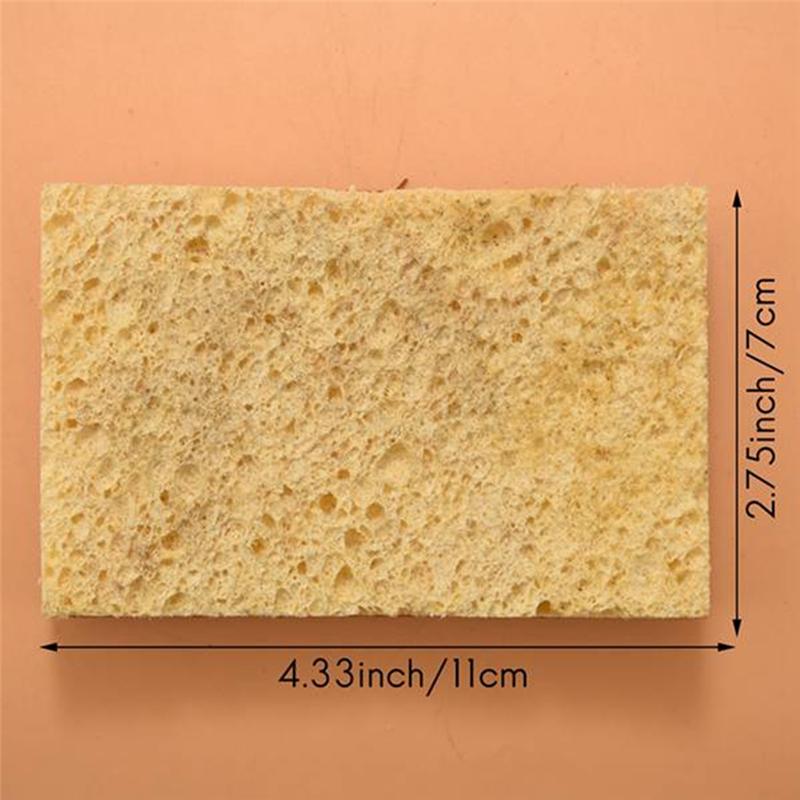 AD23-32Pcs Natural Coconut Pan Brush Palm Fiber Eco-Friendly Sponge For Kitchen Dishes Cleaning