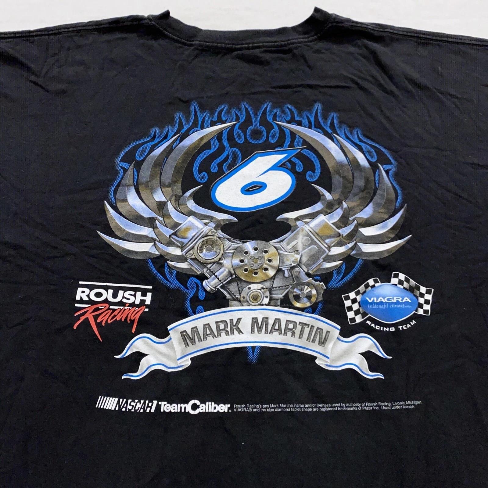 

vintage NASCAR MARK MARTIN #6 ROUSH RACING T-Shirt 3XL soft 3XL