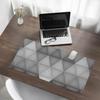 Protective Vinyl Pad for Companies and Offices Geometric Triangles 90x45 Cm