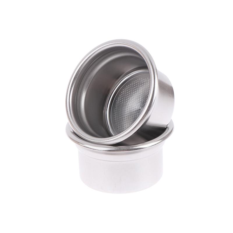 58mm Edelstahl Vier-Tassen-Pulverschale Kaffeemaschinen-Griff Filterkorb Wiederverwendbare Kaffeefilter