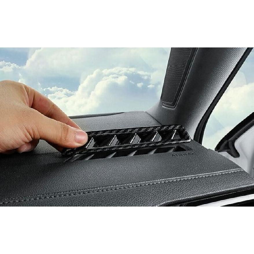 For Volkswagen Jetta Mk7 19- Carbon Fiber Dashboard L&R Air Outlet Vent Trim