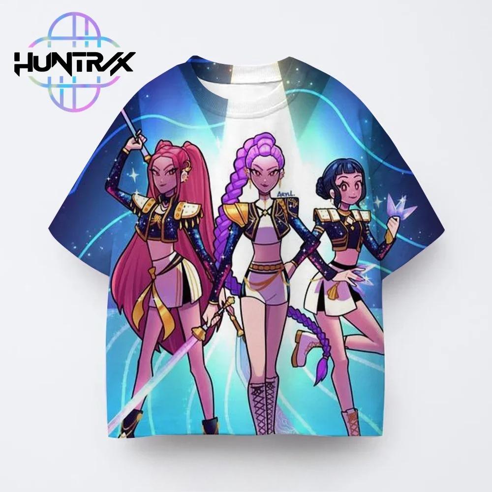 T-Shirts Girls Casual Fashion Children's Cartoon Printed Short Sleeve Girls Comfort T-Shirt Clothing Top