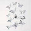 12 Pieces 3D Geometric Butterfly Wall Stickers Modern Design, Self Adhesive, Reusable, Great for Home Decor, Party Backdrops, Bathroom Walls