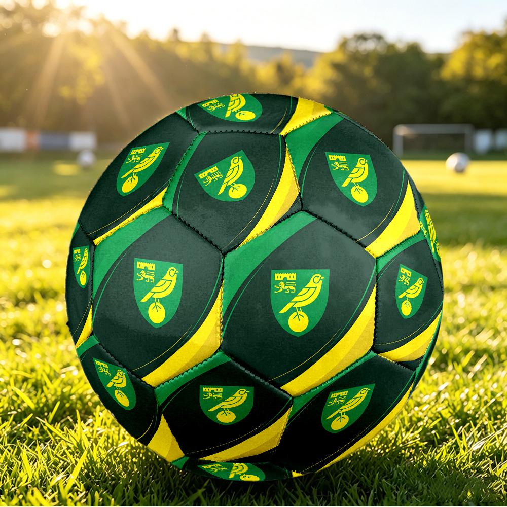 Norwich City FootballPrinted Size 5 Soccer Bball, Anti Slip Adult Match Football Souvenir for Football Fans