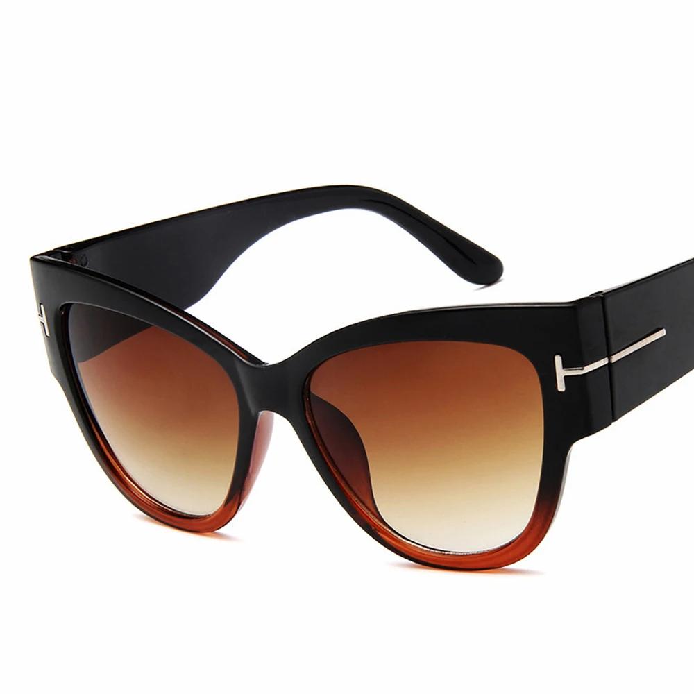 Women Cat Eye Sunglasses Designer Gradient UV400 Protection Stylish Shades