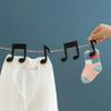 2Pcs Black Music Note Shaped Sealing Clip Coffee and Tea Leaf Pack Moisture-proof Fresh-keeping Clip Anti-slip Dry Clothes Pegs