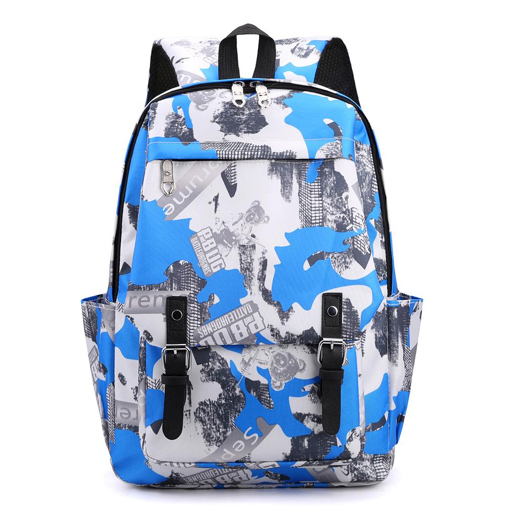 Middle School Student Bag Burden Reduction Camouflage Bag Leisure Fashion Large Capacity Travel Vacation Backpack