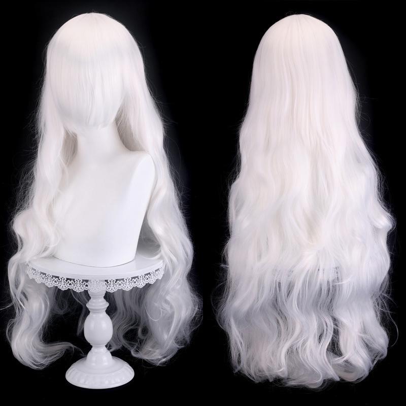 Cospay 80cm Lange Lockige Perücke - Hochwertiges Dickes Universalmodell für Damen