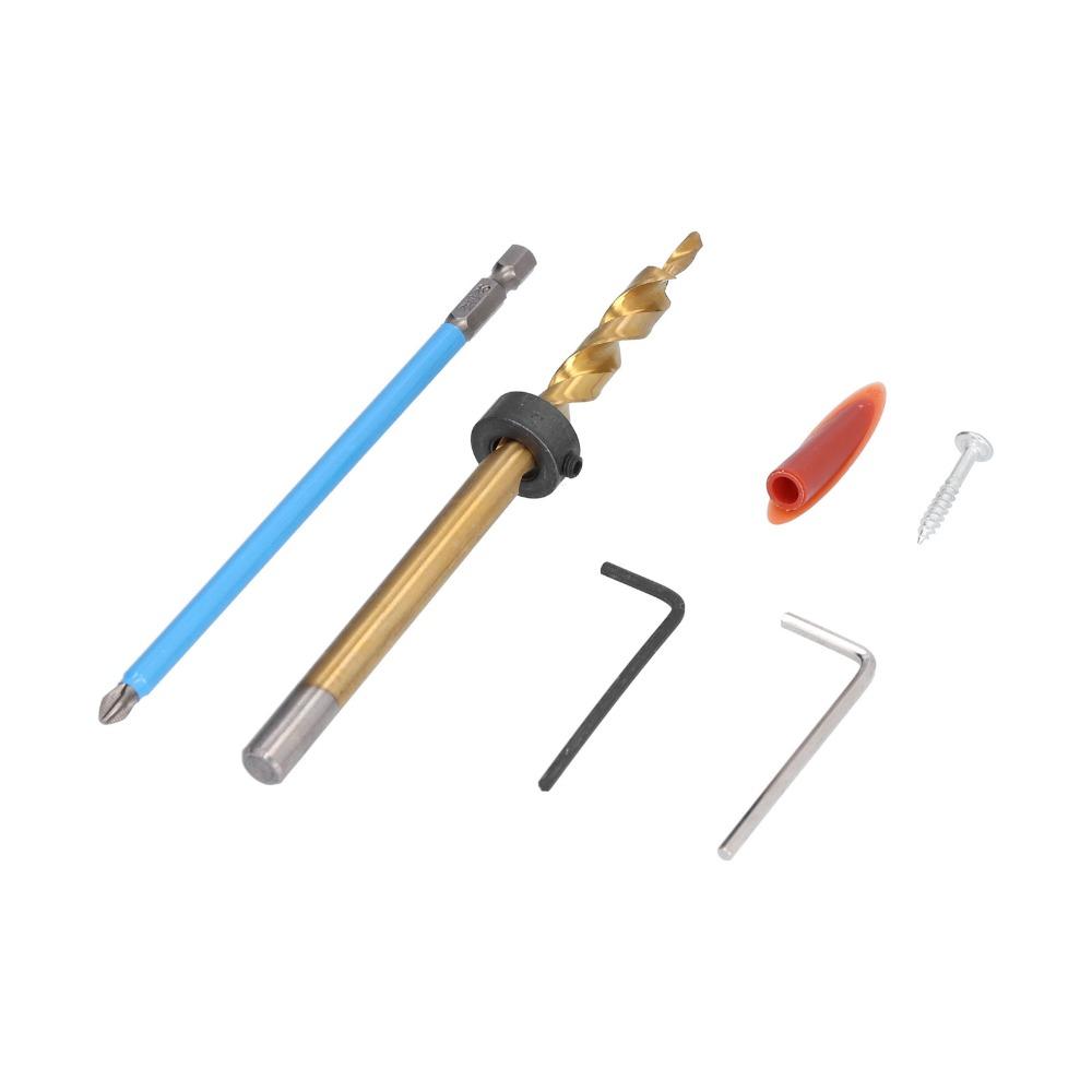 32PCS 15 Degree Oblique Hole Locator Aluminum Alloy Woodworking Hole Punch Kit  Woodworking