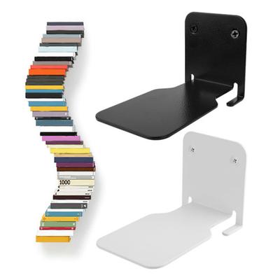 1 Set Stylish Floating Bookshelf Set Space-saving Simple Installation Invisible Wall Mounted Shelves Heavy-duty Bookshelf