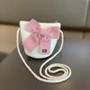 Children Straw Hat And Shoulder Bag Girls Summer Outdoor Beach Cap Cute Bow Travel Beach Sun Hat Crossbody Bag