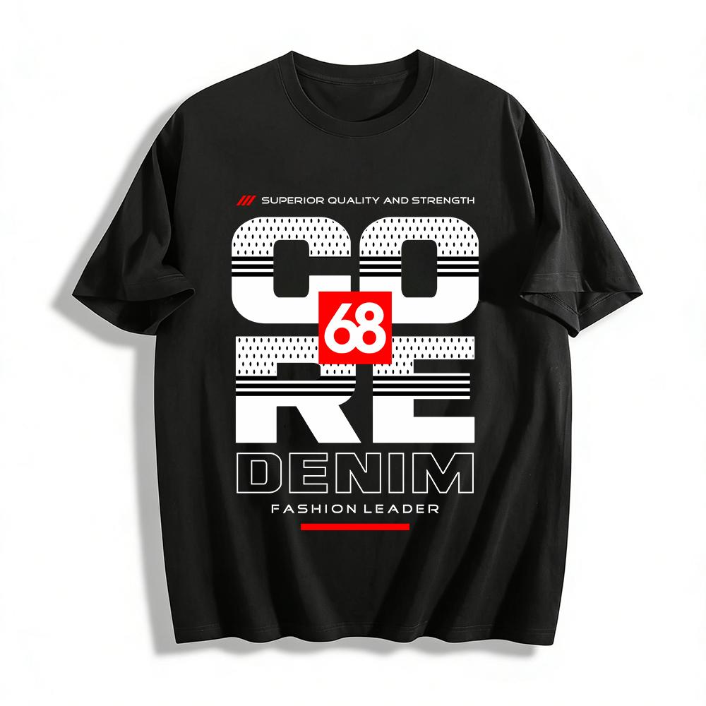 

Vintage Style 68 Number Print Casual Unisex Streetwear T-Shirt Pure cotton T-shirt XXS
