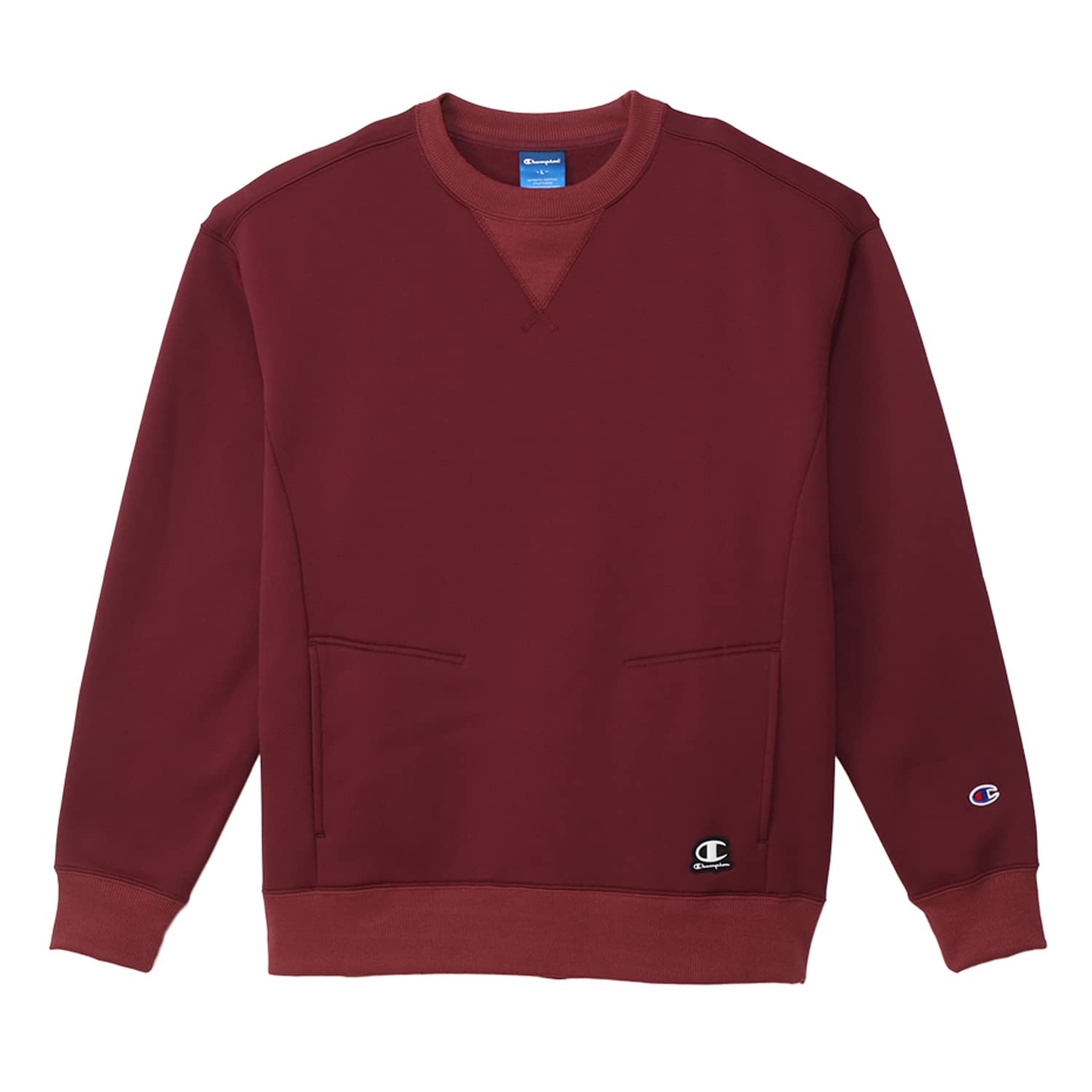 

Sweatshirt Long Sleeve Round Neck Stretch Thermal Script Logo TECH TERRY Crew Neck Sweatshirt Sports Maroon [Champion] WEAVE(R) Men s C3-YS005 малиновый