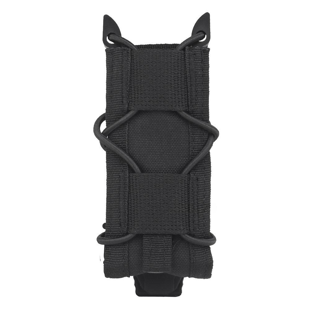 Tactical Magazine Pouch 9mm Pistol Single Mag Bag Molle Latarka Etui Latarka Uchwyt Nóż Myśliwski Holster Strzelanie Airsoft
