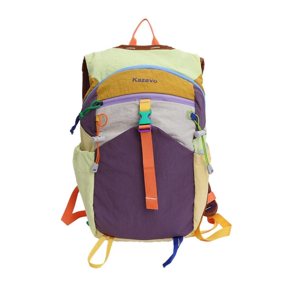 Zaino da Esterno Color Block per Donna Uomo Grande Capacità Zaino da Giorno per Viaggio Borsa Casual per Scuola Arrampicata Escursionismo Laptop