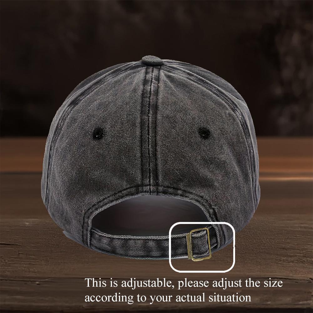 Letter Printed Adjustable Baseball Cap Casual Curved Brim Lightweight Sports Hat