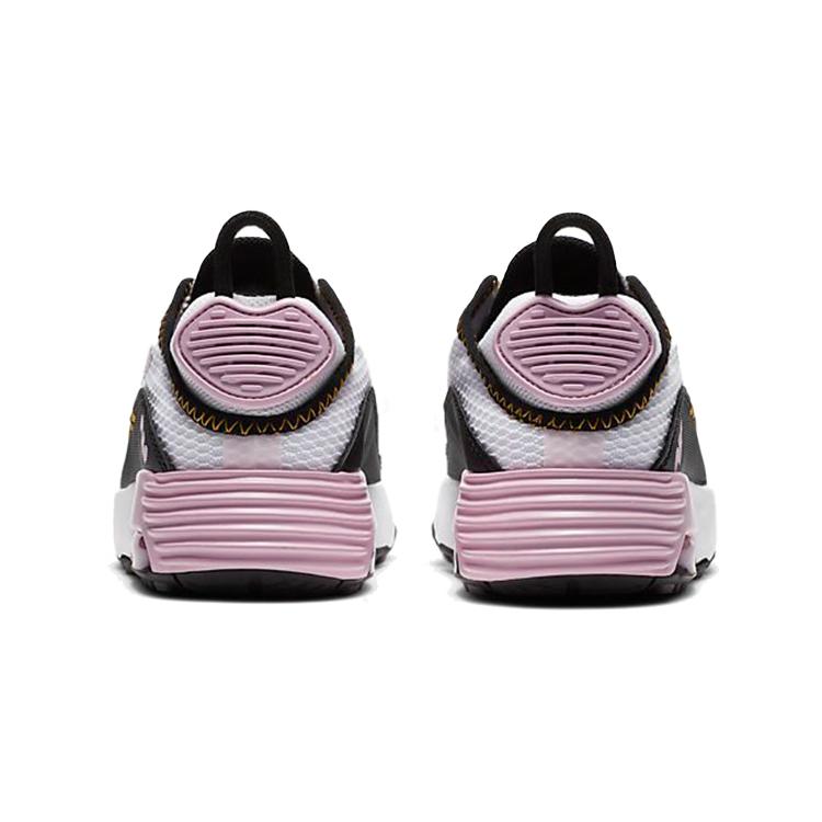 Nike Air Max 2090 Cushioning Rebound Low top Running Shoes Black White Pink Children Aged 3 7 Years Old CU2093-104