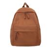 Solid Color Backpack Female Schoolbag Female Student Backpack Male