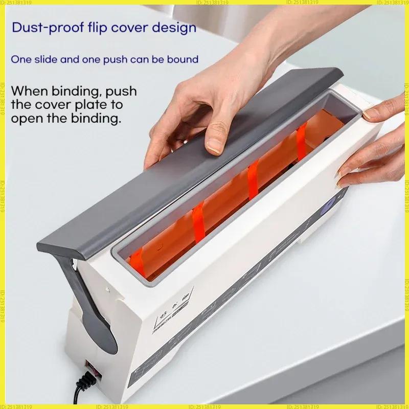 Office A4 Hot Melt Binding Machine Small Automatic Gluing Home Binding Machine 4Mm Thermal Fusion Cover For Document Finishing
