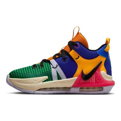 Baskets LeBron Witness 7 GS Multicolores Enfants Violet Vif Corail Marin Violet Oxygène FQ8170-585