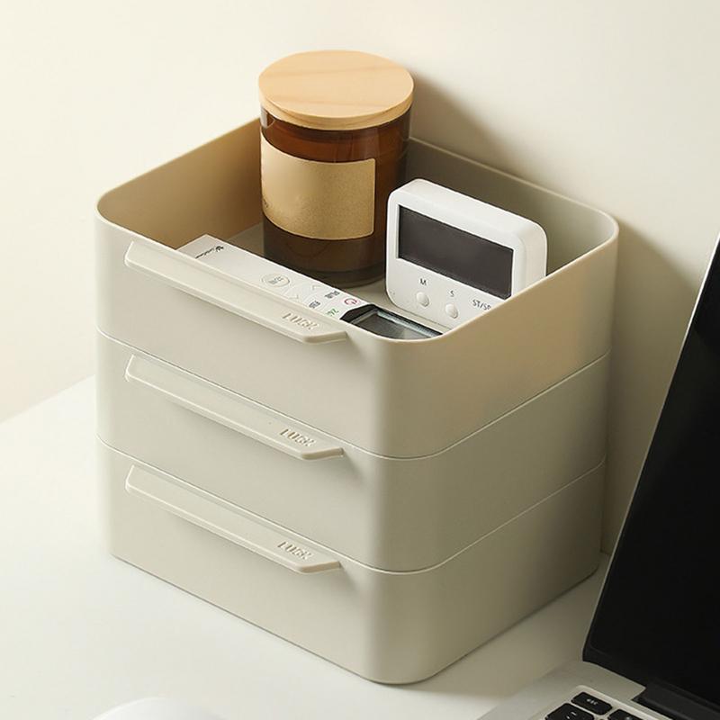 Table Top Organizer Multipurpose Desk Drawer Organizer Stacking Storage Organizer Box Practical Cosmetics Storage Box Makeup