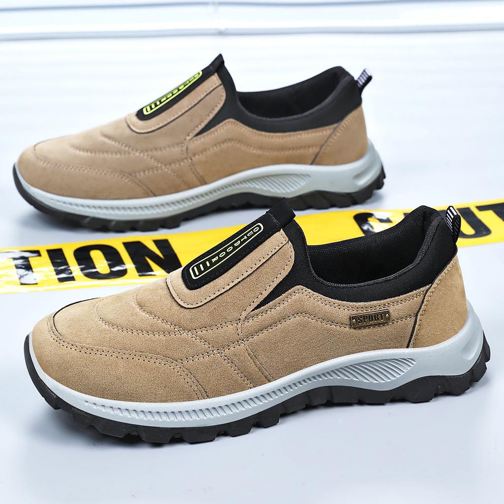Men's Shoes New Casual Shoes Platform Comfortable Single Shoes Outdoor Mountaineering Sports Shoes One Pedal Shoes Men's