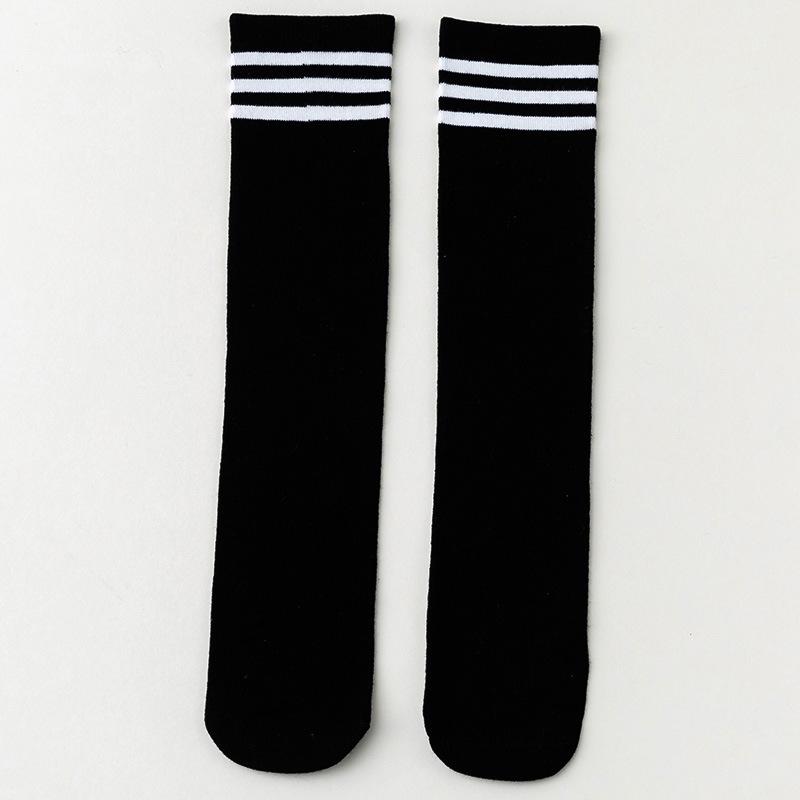 Kinder Lange Kniestrümpfe Gestreift & Uni - Frühling/Herbst Stil, Einheitsgröße, Bonbonfarben, für Jungen & Mädchen