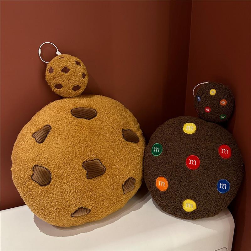 Cookie Cartoon Pattern Plush Cushion Pillow With Pp Cotton Fill For Home Office