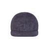 VARZAR VA Square Suede Camp Cap Charcoal